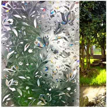 3D Window Film No Glue Static Decorative Privacy Films Window Frost Film for Glass