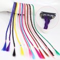 thumbnail image 3 of 12pcs Colored Handmade Braided Wig Hair Extensions Fake Hair Pieces Dirty Braid, 3 of 7