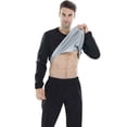 thumbnail image 1 of Men's Sauna Shirt - Compression Long Sleeve Workout Top - Sweat Enhancing Shapewear M-XXXXL, 1 of 7