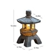 thumbnail image 3 of SuoKom Statue de Jardin Pagode Extérieure, Décoration de Jardin Statue Solar, Lanterne de Jardin Extérieure, Lumières de Jardin DEL avec Pagode Simulée, 3 of 8