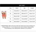 thumbnail image 3 of B91xZ Shorts de Course pour Femmes Été Décontracté Imprimé Taille Élastique Taille Mi-Haute Jambe Droite Shorts, Rouge L, 3 of 5