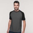 thumbnail image 2 of Kariban T-Shirt de Baseball à Manches Courtes pour Hommes, 2 of 2