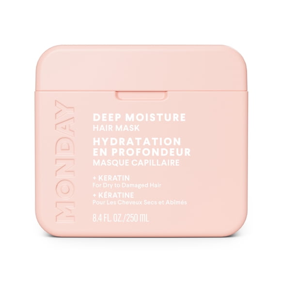 MONDAY Haircare DEEP MOISTURE Hair Mask with Keratin, Argan Oil, Shea Butter & Coconut Oil for Dry to Damaged Hair