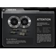 thumbnail image 2 of [Rear Premium E-Coat Slotted Brake Rotors Ceramic Pads] Fit 04 05 Subaru Impreza, 2 of 2