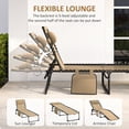 thumbnail image 4 of Outsunny Chaise Longue Pliante, Chaise de Bronzage Inclinable avec Dossier Réglable, 4 of 10