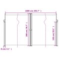thumbnail image 4 of vidaXL Auvent Latéral Rétractable Anthracite 200x1000 cm, 4 of 5