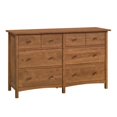 thumbnail image 1 of Sauder Union Plain Engineered wood 6 Drawer Dresser in Prairie Cherry Finish, 1 of 12