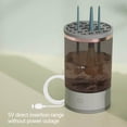 thumbnail image 1 of TopLLC Electric Makeup Brush Cleaner, 3 in 1 Automatic Spinning Cosmetic Brush Cleaner with Brush Clean Mat & Dry Rack, USB Powered Hand-Free Cosmetic Brush Cleaning Machine for All Size Makeup Brush, 1 of 9