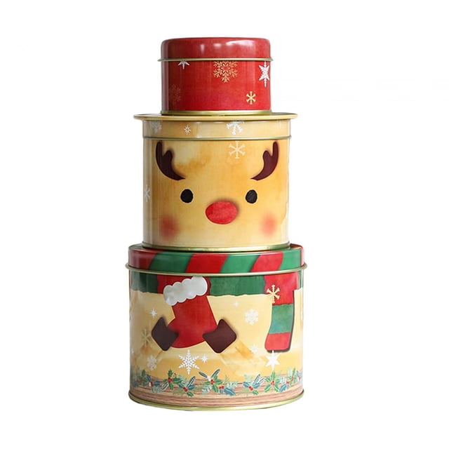 Xmas Candy Box Xmas Treat Boxes Holiday Gift Boxes Cute Chocolate Tinplate Boxes Elk Small