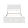thumbnail image 4 of Nantucket Queen Wood Foundation Bed with Matching Footboard in White, 4 of 6