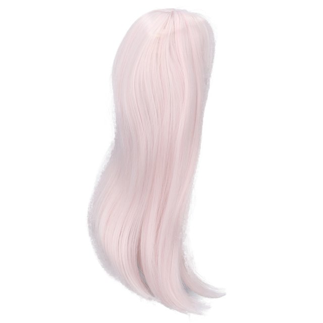 Dolls Hair Replacement , Long Straight Doll 8 To 9 Inch For Doll Dress Up Pink