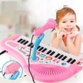 thumbnail image 2 of 37-Key Electronic Piano with Microphone, Musical Learning Toy for Kids, Portable Keyboard Gift Ages 1+, 2 of 9