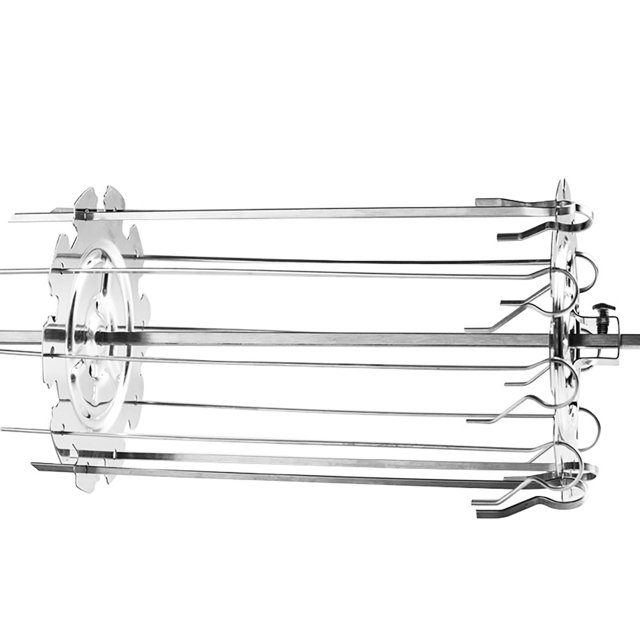 Brochettes de Rôtissoire BBQ à Aiguille, Grille en Acier Inoxydable pour Fabriquer des Kebab au Four pour Four Électrique