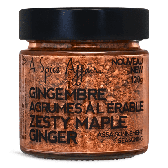 Zesty Maple Ginger Seasoning A Spice Affair, 120g (4.2 oz) Jar