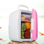 4L Car Refrigerator & Warmer | Portable 12V Cooler & Food Warmer Box | 6 Can Capacity | Compact Mini Fridge for Car, Truck, Travel & Student Use