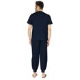 thumbnail image 4 of Inkmeso Ensemble de Pyjama Uni pour Hommes, Manches Courtes, Vêtement de Nuit à Col Rond, Ensemble de Pj, 4 of 7