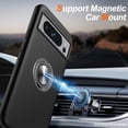 thumbnail image 2 of [PST] Google Pixel 8 Ring Case, Étui Hybride Magnétique avec Béquille et Support Anneau Invisible, 2 of 5