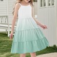thumbnail image 4 of Tranfacy Robes d'Été pour Ados, Robe d'Été pour Filles, Robe d'Été Boho pour Fille 4-14 Ans à Dégradé de Couleurs, Décontractée, Sans Manches, à Étages, Style Nuisette, 4 of 7