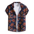 thumbnail image 1 of Cameland Chemise Décontractée à Manches Courtes pour Homme Style Hawaïen de Vacances Blouse T-Shirt, 1 of 9