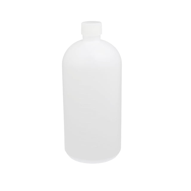 Unique Bargains 1L HDPE Plastic Clear White Narrow Mouth Liquid Chemical Reagent Sample Bottle Container Jar