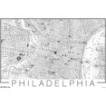 thumbnail image 1 of Philadelphia Map Wall Poster, 22.375" x 34", 1 of 4