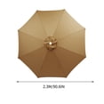 thumbnail image 2 of Large Outdoor Patio Umbrella 90.6 Inches 8 Ribs Market Table Umbrella,190T Heavy-Duty Rainproof UV Resistant Pool Umbrella,Umbrella Replacement Top Cover Replacement Canopy (Frame Not Included), 2 of 6