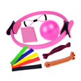 thumbnail image 3 of Almencla 11Pcs and Pilates Ball Set Workout Equipment for Pilates Pink, 3 of 8