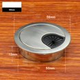 thumbnail image 1 of Bgsha 50mm/60mm/80mm Computer Metal Grommet Desk Table Cable Tidy Outlet Wire Cover, 1 of 8