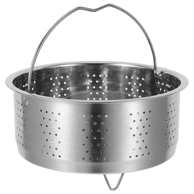 Panier Vapeur en Acier Inoxydable Légumes Fruits de Mer Insert de Vapeur avec Poignée Panier de Cuisson à la Vapeur pour Aliments Casserole Vapeur pour Cuisson de Légumes pour Cuiseur à Riz