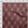 thumbnail image 3 of oneOone Polyester Spandex Dark Rose Brown Fabric Check Sewing Craft Projects Fabric Prints By Yard 56 Inch Wide, 3 of 5