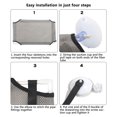 thumbnail image 4 of Double Layer Cat Window Hammock Cat Window Perch Strong Suction Cups Cat Hammock for Window Kitty Sunny Seat, 4 of 5