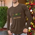 thumbnail image 2 of Pyjamas de Noël pour Hommes Pyjamas de Sport et D\'entraînement Physique pour Hommes T-Shirt Imprimé de Noël à Manches Longues et Col Rond pour Hommes, 2 of 4