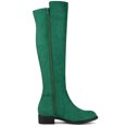 thumbnail image 3 of Unique Bargains Women's Side Zipper Chunky Heel Knee High Boot, 3 of 7