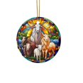 thumbnail image 1 of Birdeem Pendentif de Noël en Acrylique Concave Texturé Rond Décoration, 1 of 1