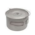 thumbnail image 2 of Pot en Titane 3 L Pot Suspendu Ultraléger avec Couvercle et Poignée Pliable Camping Plein Air Randonnée Backpacking Pique-Nique, 2 of 7