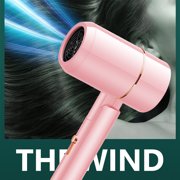 FcBaudy Séchoir à cheveux, sécheuse faible bruit haute vitesse puissant 600 Watt Séchage rapide et sèche-cheveux faible bruit avec sèche- cheveux négatifs avec 3-speed Gagner avec 1 Approvisionnement et Collection Buse un sécheuse