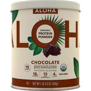 Aloha Organic Plant Protein Powder, Chocolate 1.14 LB