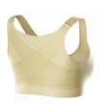 thumbnail image 4 of Posture Corrector Lift Up Bra Women Cross Back Bra Shockproof Sports Support Vest Bras, 4 of 7