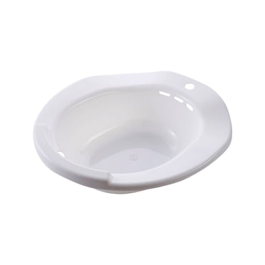 Comfortable Sitting Bath Tub with High Temperature Resistance and Flatter Layer Ideal for Elderly and Disabled Avoid Overflow Included