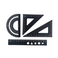 thumbnail image 2 of LSLJS Aluminum Alloy Student Set Of Ruler Multifunctional Drawing Ruler Straight Ruler Triangular Ruler Protractor Four Sets Of Ruler Metal Scale Ruler, 2 of 6