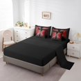 thumbnail image 3 of Erosebridal Abstract Butterfly Bedding Sets Full Size, Geometry Lines Comforter Sets with Sheets, Reversible 7pcs, 3 of 5