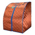 thumbnail image 3 of Durherm Infrared Therapy Indoor Sauna w/ Chair and Heated Footpad, Copper, 3 of 12