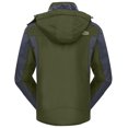 thumbnail image 3 of LSLJS Mens Manteau d'Hiver Épais en Velours à Capuche Protection contre le Vent Extérieur (Vert Armée, TTTG), 3 of 3