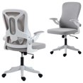 thumbnail image 1 of HOMCOM Ergonomic Office Chair, Desk Chair with Lumbar Support, Grey, 1 of 10