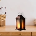 thumbnail image 3 of LED Solar Frosted Glass Pane Lantern Red, 3 of 3