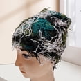 thumbnail image 3 of Unisex Cap Club Cosplay Hat Ripped Short Hair Camouflage Color Matching Elastic Beanie Hand Made Windproof Warm Knitted Hat, 3 of 10