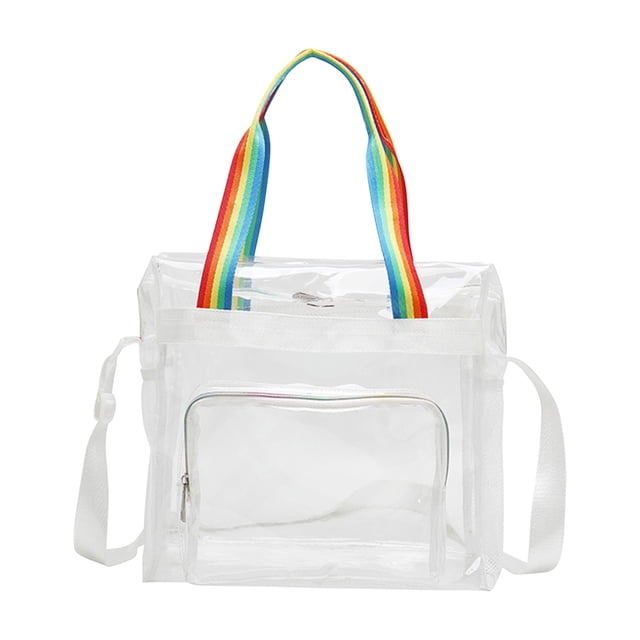 CEHVOM Sac à Main pour Femme en PVC Transparent, Sac de Voyage, Sac de Rangement, Sac de Natation Pratique, Sac de Plage Extérieur, Liquidation