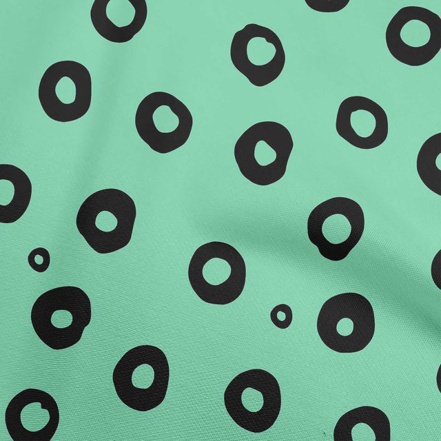 oneOone Tissu Polyester Spandex Vert Mer Pois Couture Projets d'Artisanat Tissus Imprimés au Yard 56 Pouces Wide-RB