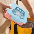 thumbnail image 1 of XYAIYT Boîte à Lunch Bento Étanche 27.05 fl oz 3 Compartiments Micro-Ondable Facile à Transporter Matériau de Qualité Alimentaire Réutilisable avec Ensemble d'Ustensiles pour Adultes, 1 of 6