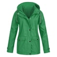 thumbnail image 2 of Dvkptbk Veste à Capuche pour Femmes, Imperméable, Grande Taille, Coupe-Vent, en Liquidation, 2 of 5